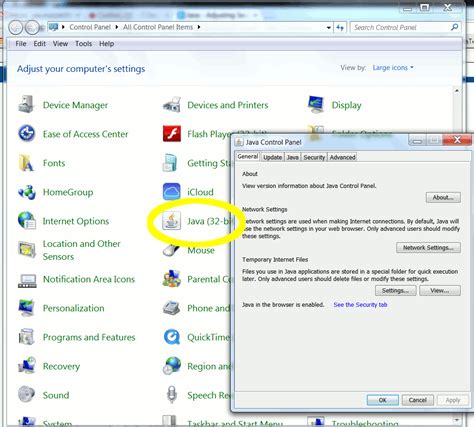 java security settings.